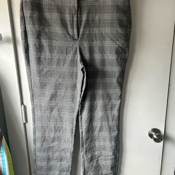 Lane Bryant Gray Straight-Leg Pants Professional Style - Picture 1 of 3